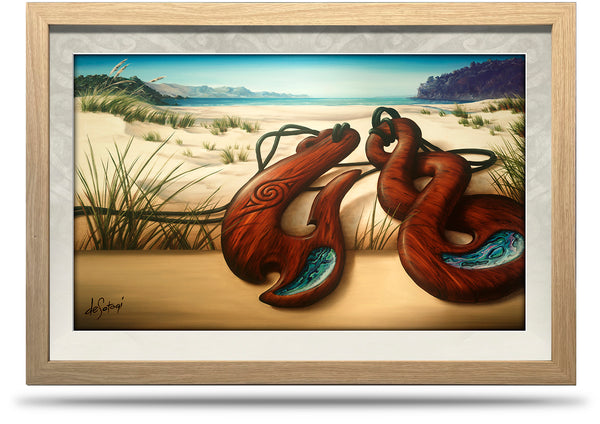 Echoes of the Land - 24"x36" Framed Canvas Print