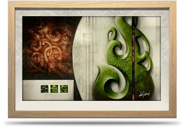 Kahihi - 24"x36" Framed Canvas Print