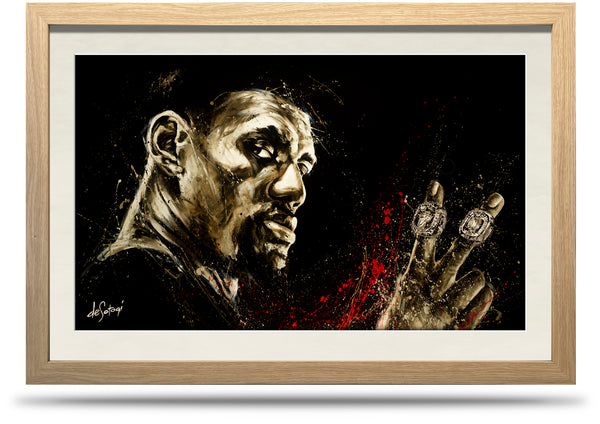 Lebron - 24"x36" Framed Canvas Print