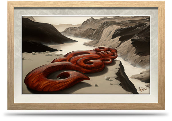 Lonesome Shadows - 24"x36" Framed Canvas Print