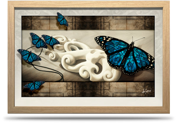 Peaceful Journey - 24"x36" Framed Canvas Print
