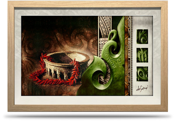 Rivers to Cross - 24"x36" Framed Canvas Print