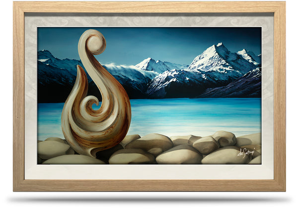 Secluded Silence - 24"x36" Framed Canvas Print
