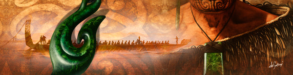 Crossing Seas - 12"x48" Canvas Print