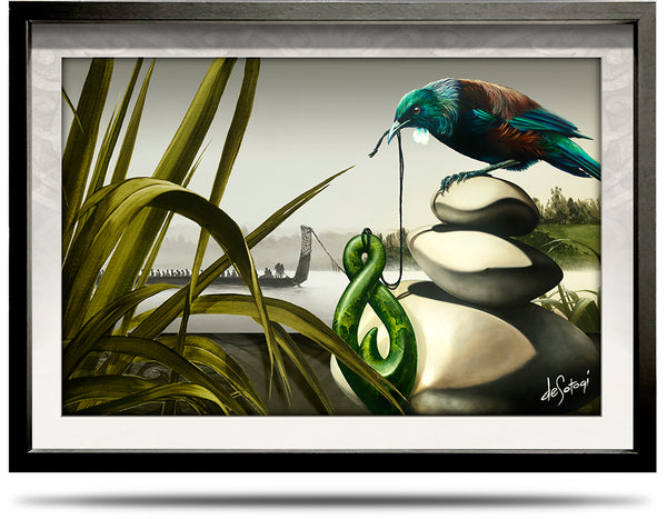 Edge of Eden - A2 Framed Canvas Print
