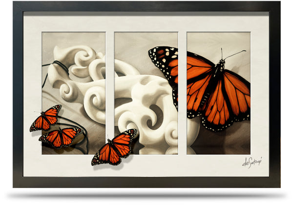 Journey's End - 24"x36" Framed Canvas Triptych