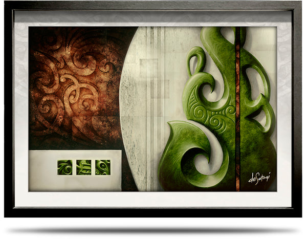 Kahihi - A2 Framed Canvas Print