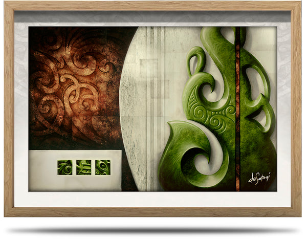 Kahihi - A2 Framed Canvas Print