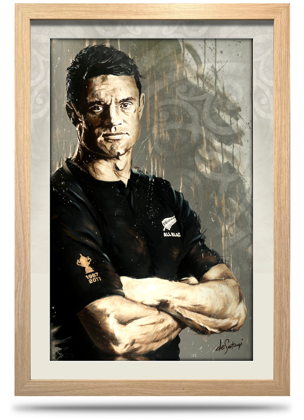 DC10 (Dan Carter) - 24"x36" Framed Canvas Print