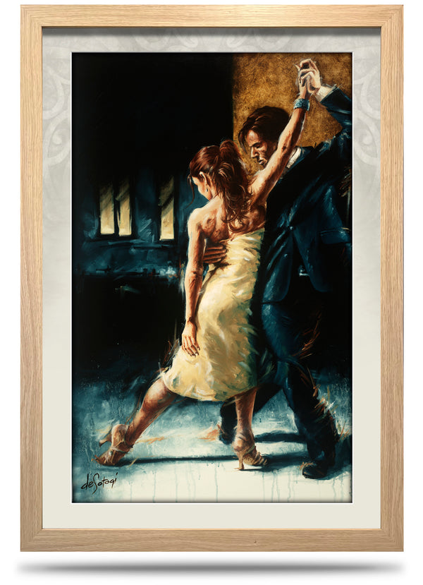 Exhale - 24"x36" Framed Canvas Print