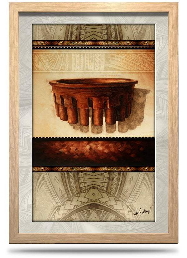 Floating Kava - 24"x36" Framed Canvas Print