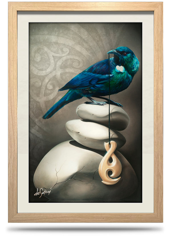 Gentle Melody - 24"x36" Framed Canvas Print