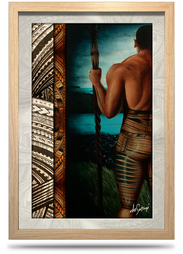 Matai - 24"x36" Framed Canvas Print