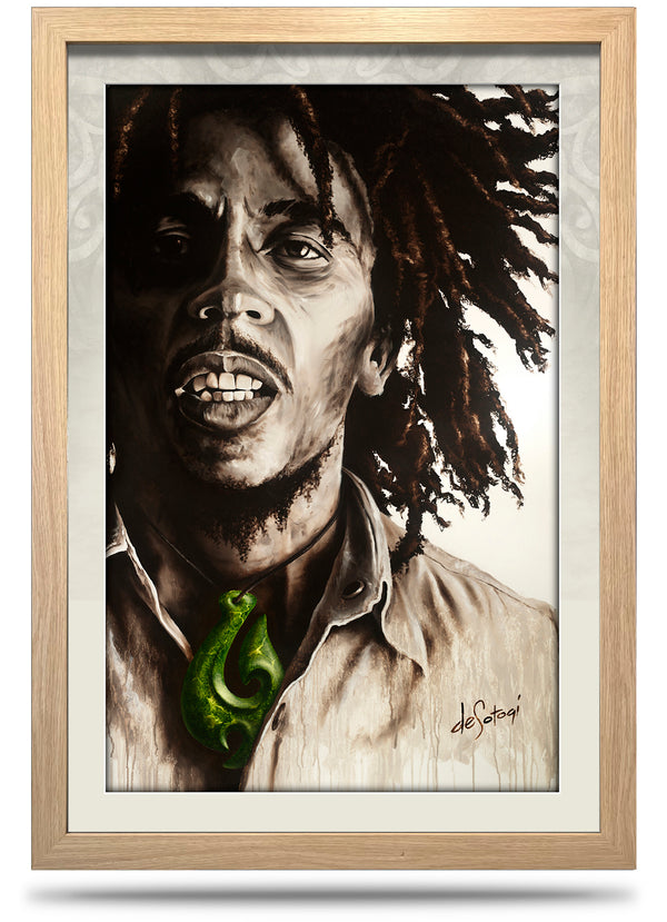 One Heart - 24"x36" Framed Canvas Print