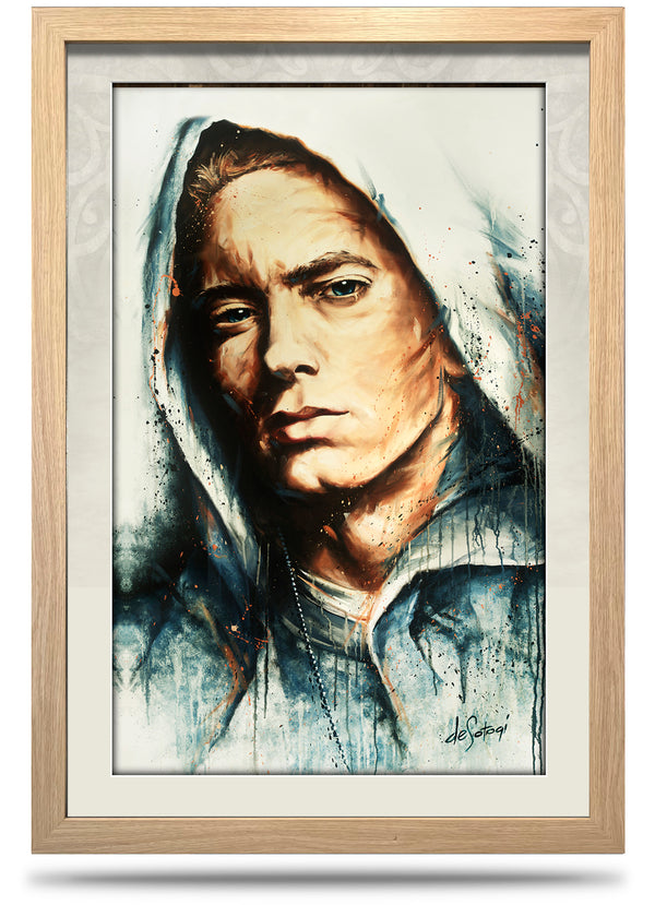 One Shot - 24"x36" Framed Canvas Print