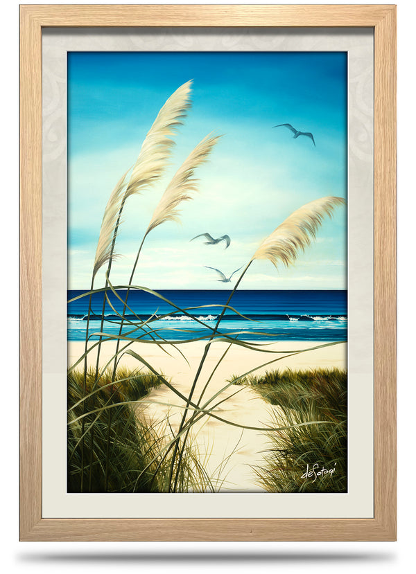Summers End - 24"x36" Framed Canvas Print