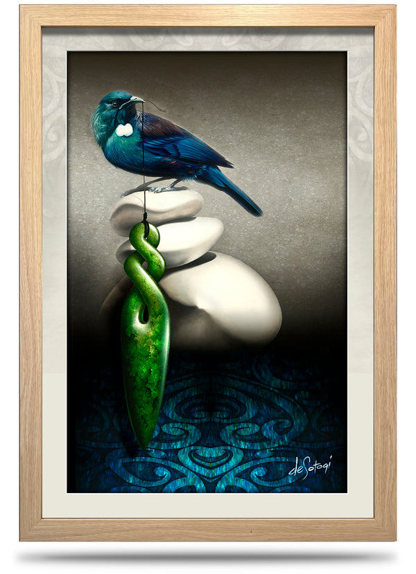 Winter Song - 24"x36" Framed Canvas Print