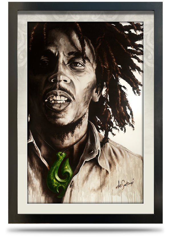 One Heart - 24"x36" Framed Canvas Print