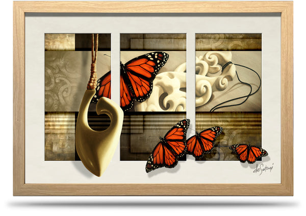 Saving Grace - 24"x36" Framed Canvas Triptych