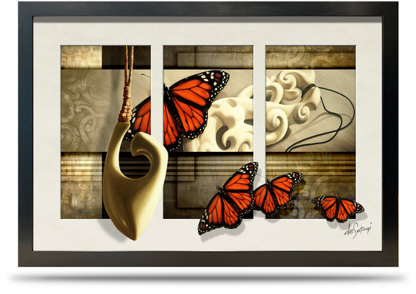 Saving Grace - 24"x36" Framed Canvas Triptych