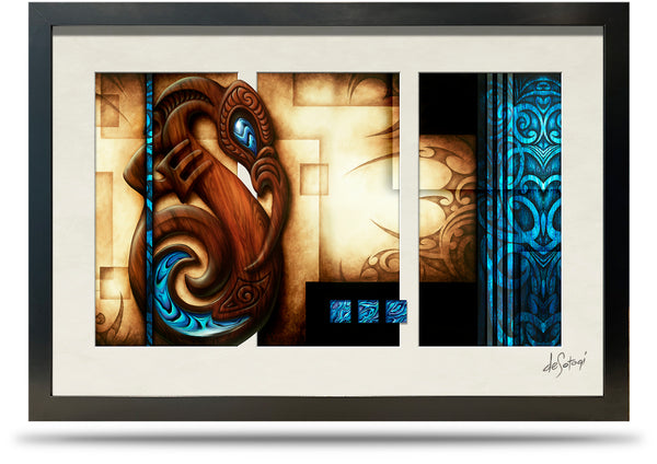 State of Grace - 24"x36" Framed Canvas Triptych