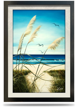 24"x36" Framed Canvas Print - Summers End