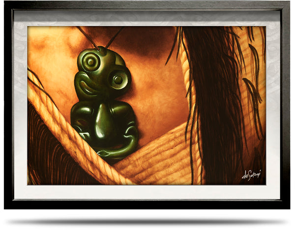 Tipuna Treasure - A2 Framed Canvas Print