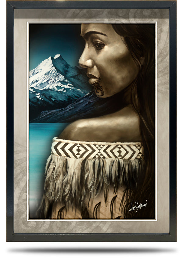Wahine - A2 Framed Canvas Print
