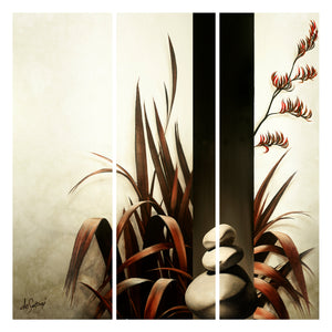 Harakeke (Flax) - Canvas Triptych Print