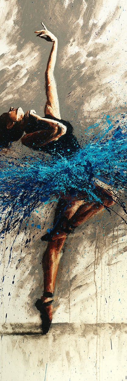 Rhythm of Sapphire 16x48 - Canvas Print