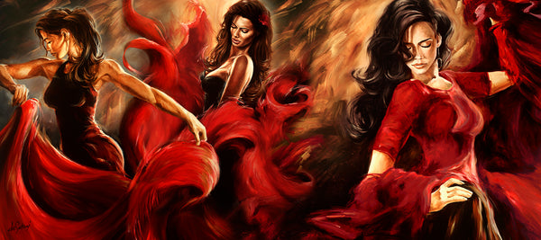 Valentina - Canvas Triptych Print
