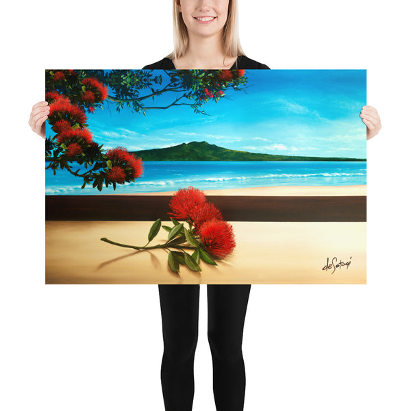 Fine Art Paper Print - Pohutukawa Splendour
