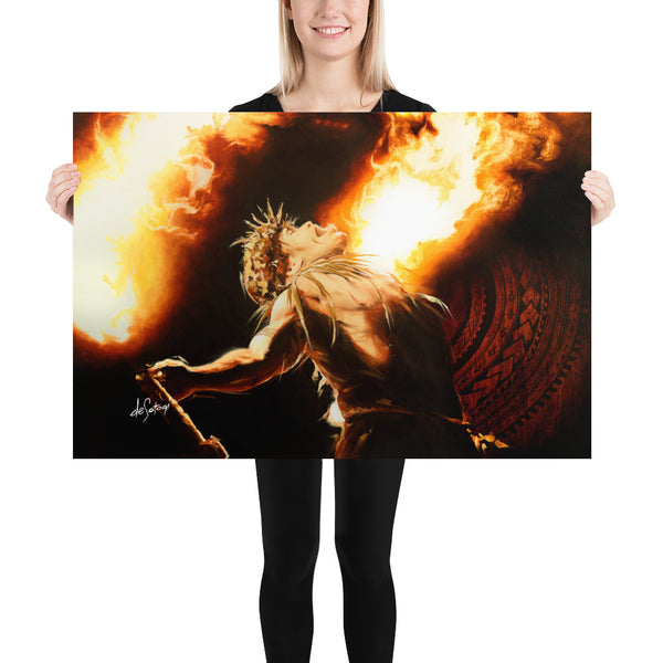 Fine Art Paper Print - Dance of Fire