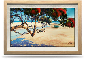 24"x36" Framed Canvas Print - Afternoon Serenity