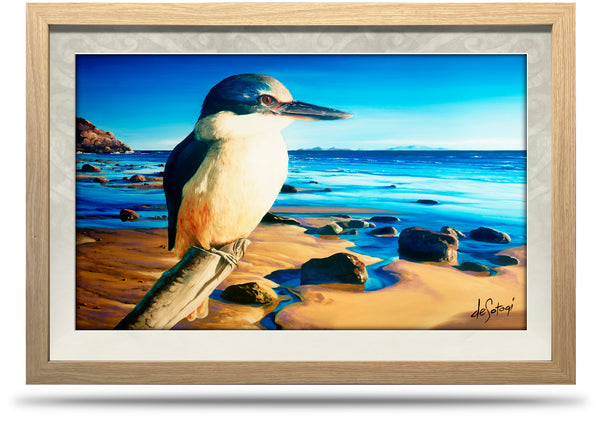 By the Delta - 24"x36" Framed Canvas Print