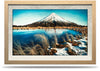 24"x36" Framed Canvas Print - Mt Taranaki