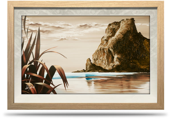 West Coast Reflection - 24"x36" Framed Canvas Print