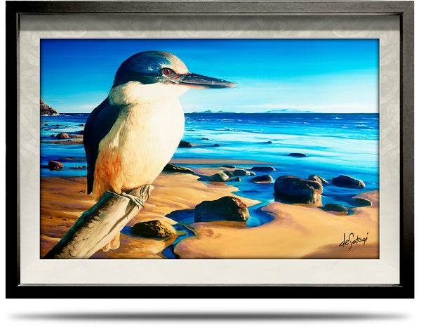 By the Delta - A2 Framed Canvas Print