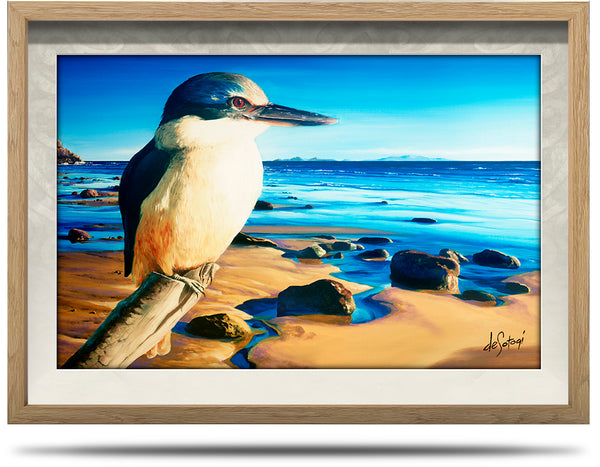 By the Delta - A2 Framed Canvas Print