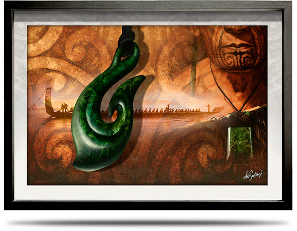Crossing Seas - A2 Framed Canvas Print