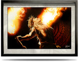 A2 Framed Canvas Print - Dance of Fire