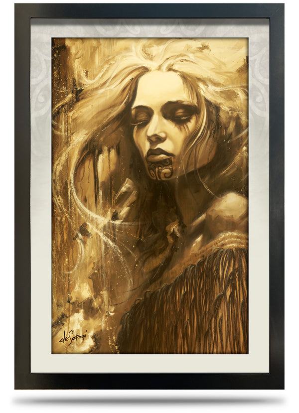Earth Angel - 24"x36" Framed Canvas Print