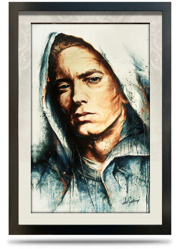 One Shot - 24"x36" Framed Canvas Print