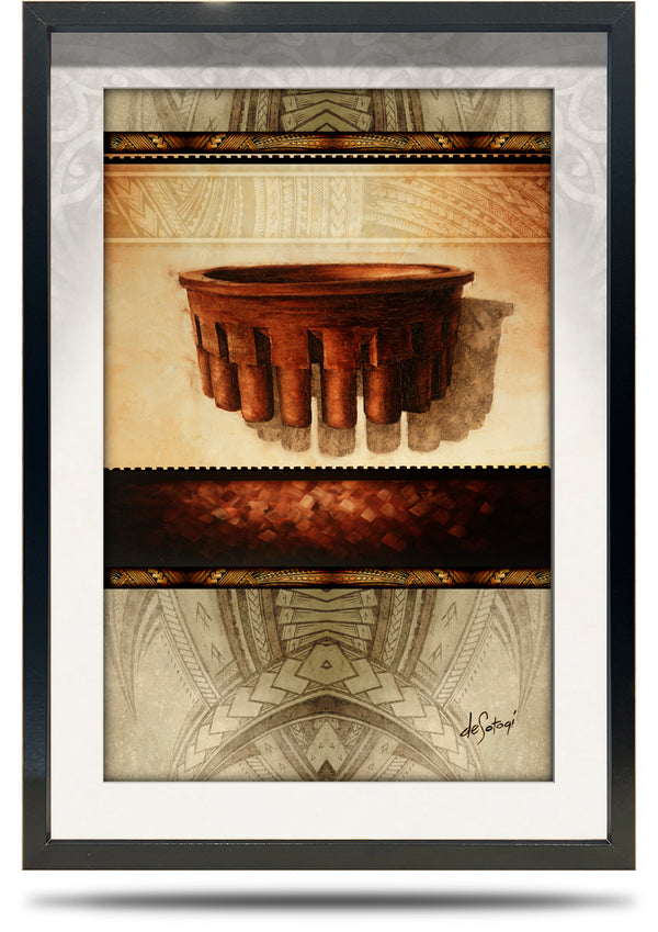 Floating Kava - A2 Framed Canvas Print
