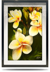 A2 Framed Canvas Print - Frangipani