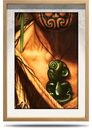 A2 Framed Canvas Print - Hei Tiki