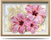 A2 Framed Canvas Print - Hibiscus Pink