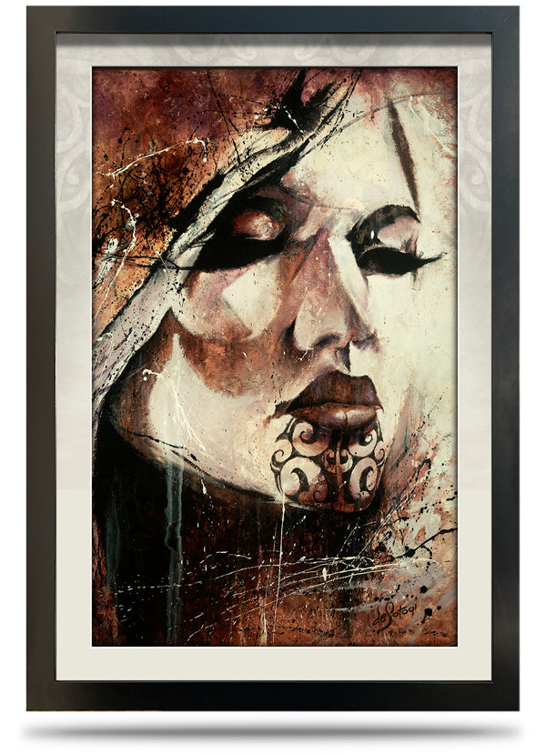 Irirangi (Spirit Voice) - 24"x36" Framed Canvas Print