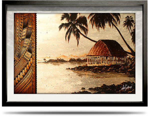 Island Song - A2 Framed Canvas Print