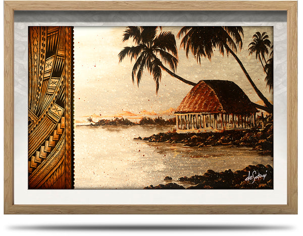 Island Song - A2 Framed Canvas Print